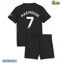 Manchester City Omar Marmoush #7 Bortedraktsett Barn 2025-26 Kortermet (+ Korte bukser)
